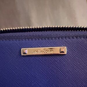 Stella & Dot Sapphire Blue Cosmetic Case